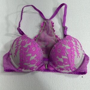 Elegant Purple Lace Women's Bra